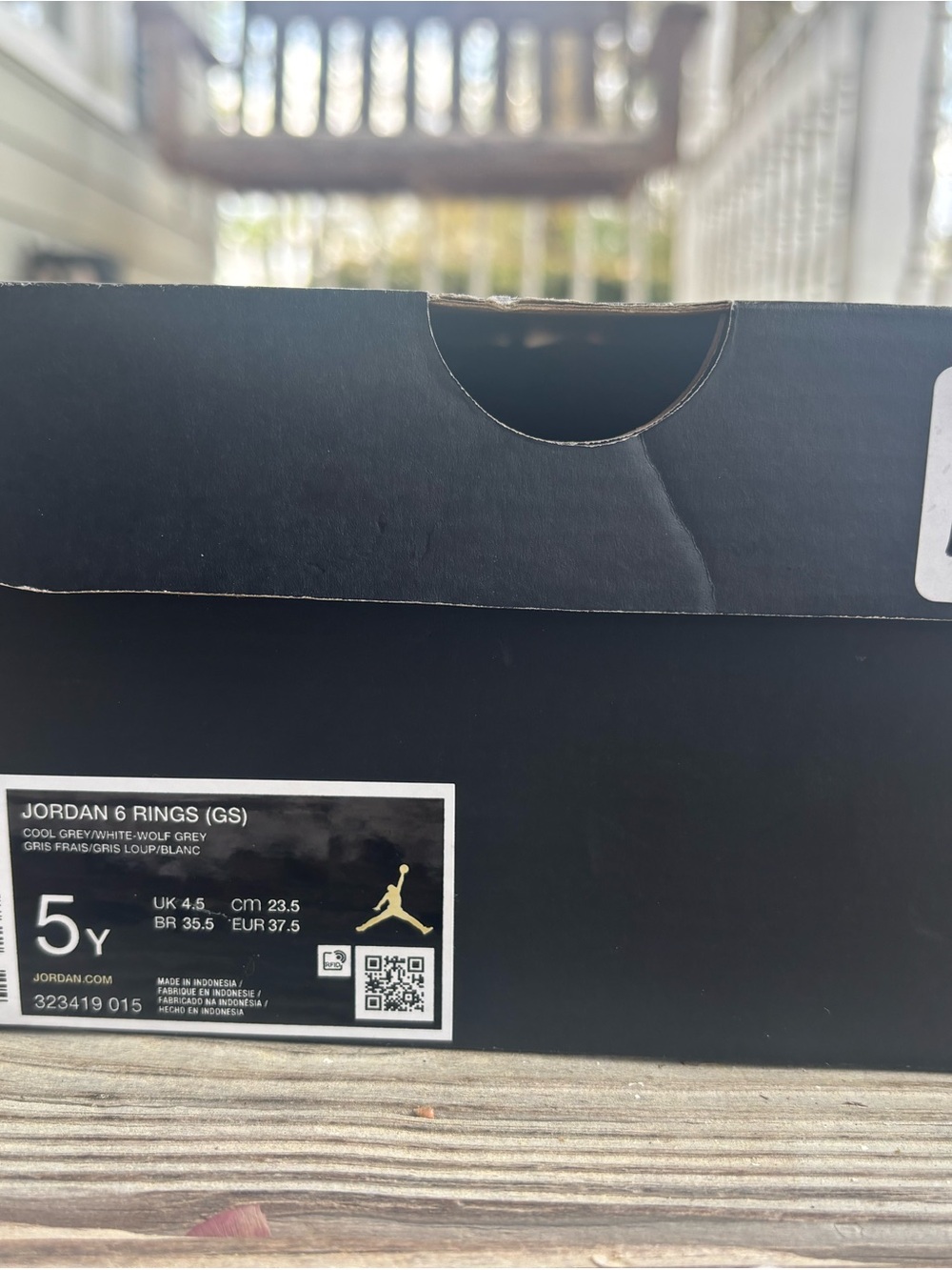 Jordan 6 Rings Youth Sneakers - Cool Grey/White